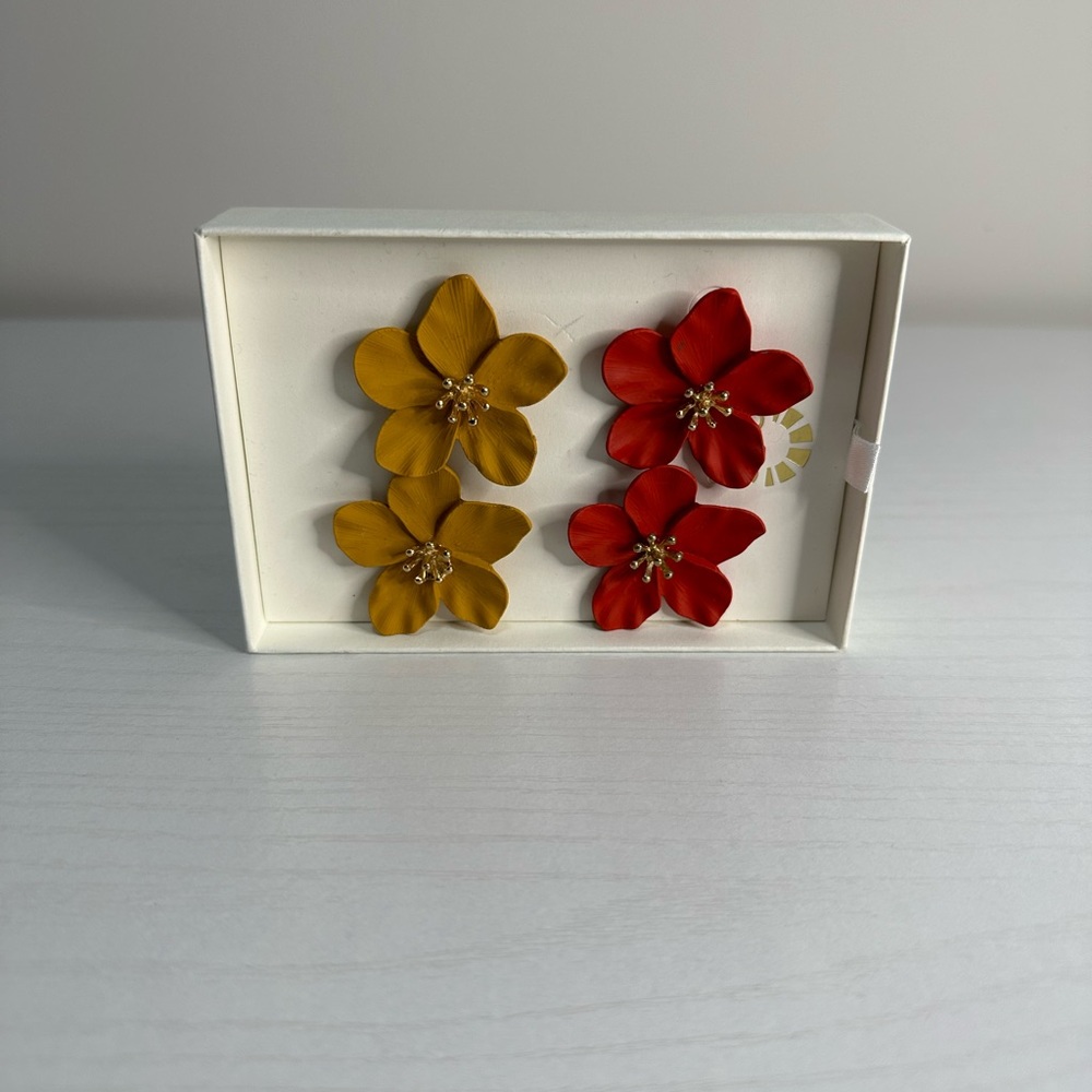 Women’s flower earrings